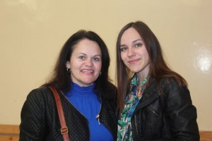 K. Krasadomskienė su dukra Karolina. 