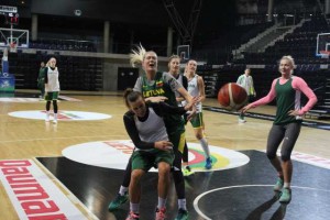 Lietuvos moterų krepšinio rinktinė prieš atrankos rungtynes ruošėsi Kėdainiuose,, tad tiki, kad ši arena atneš svarbią pergalę.