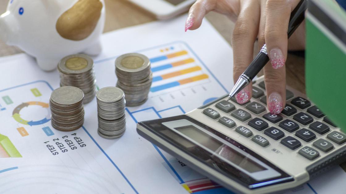 Business Woman Savings Money