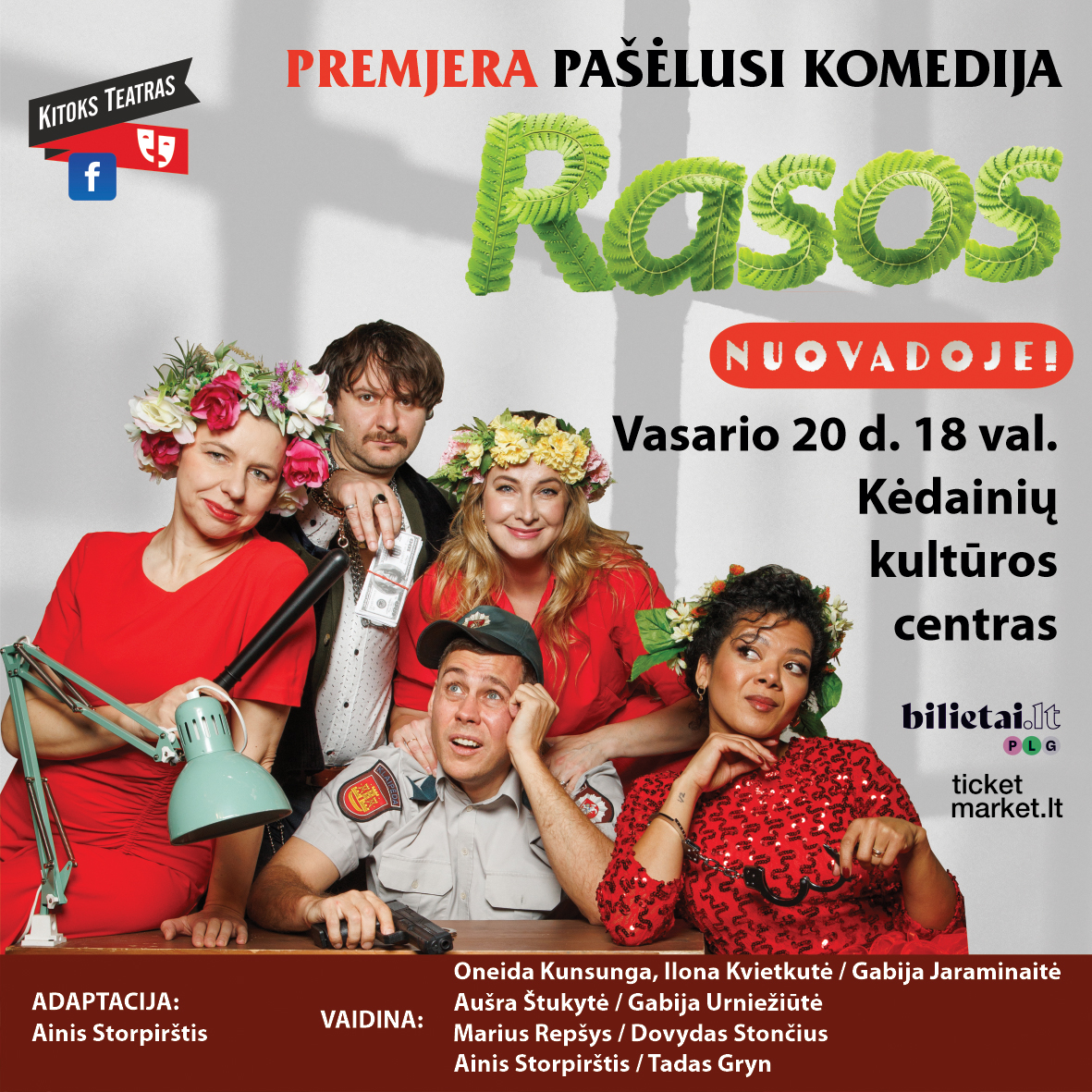 Rasos nuovadoje! Vasario 20d. 18val. Kėdainių kultūros centre.